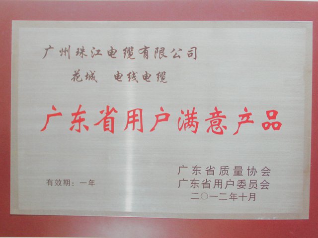 廣東省用戶(hù)滿(mǎn)意產(chǎn)品
